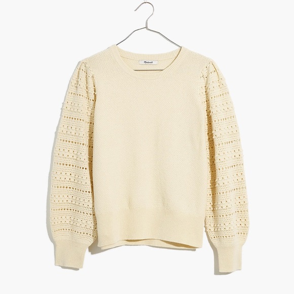 Madewell Bobble-Sleeve Pullover Sweater, NG691, XXS - Picture 3 of 5